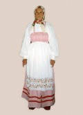 Колесникова Е.П., 1915 г.р., в своем девичьем костюме, Узян, 1996 г.