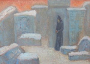 Атанова Юлия. Думы о былом. Х.м., 60х80, 2021 г.