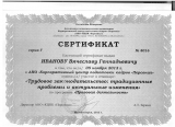 Сертификат Иванова В.Г.