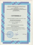 Сертификат Логачёвой А.