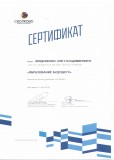 Сертификат Московской школы управления Сколково - Образование будущего