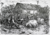 Показаньева Дарья, 14 лет. На пленэре в Старой Магнитке